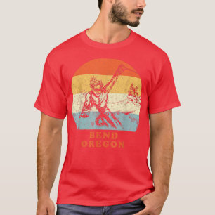Ski Bend, Oregon Vintage Retro Vintage Snow Sking T-Shirt