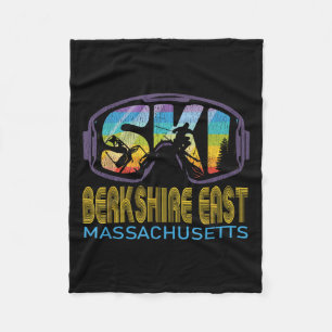 Ski Berkshire East Machusetts Skiing Vacation  Fleece Blanket