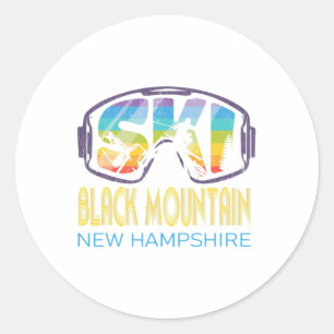 Ski Black Mountain New Hampshire Skiing Vacation  Classic Round Sticker