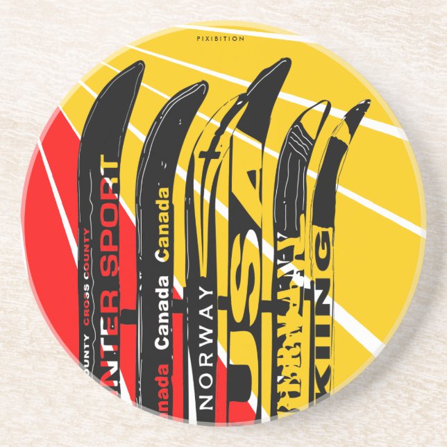 Ski Blade Coaster (Front)