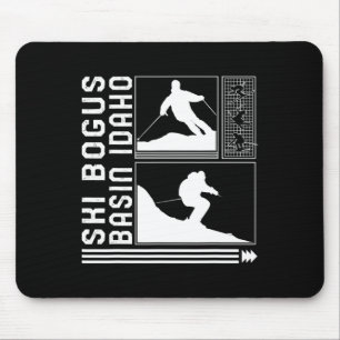 Ski Bogus Sin Idaho Skiing Skier Winter Snowboard Mouse Pad