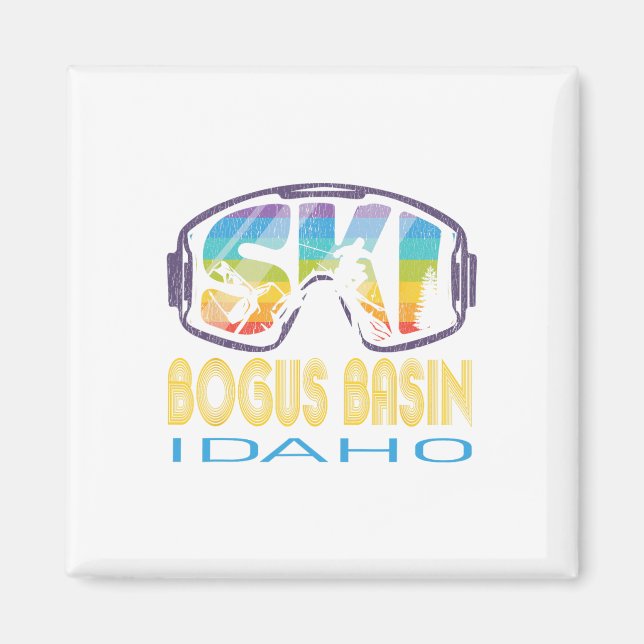 Ski Bogus Sin Idaho Skiing Vacation  Magnet (Front)