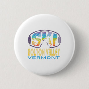 Ski Bolton Valley Vermont Skiing Vacation 6 Cm Round Badge