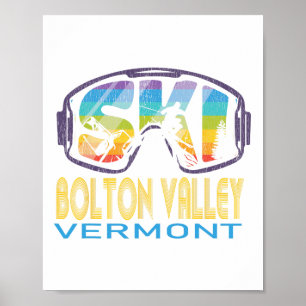 Ski Bolton Valley Vermont Skiing Vacation Poster