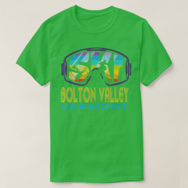 Ski Bolton Valley Vermont Skiing Vacation  T-Shirt (Design Front)