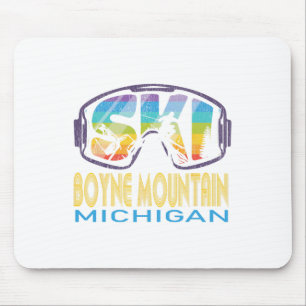Ski Boyne Mountain Michigan Skiing Vacation Mouse Pad