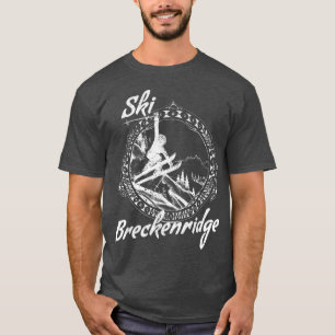 Ski Breckenridge,Colorado Vintage Retro Snow Ski V T-Shirt