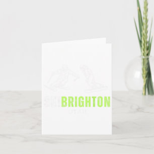 Ski Brighton Utah Skiing Snowboarding Resort Vacat Card