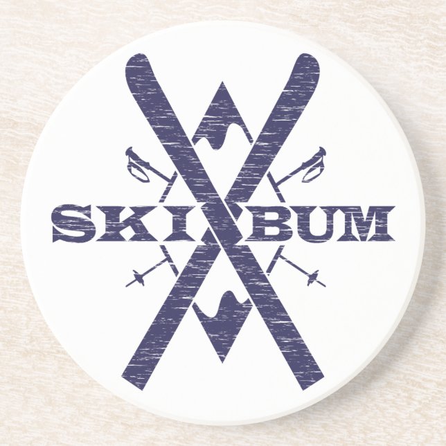 Ski Bum Coaster (Front)