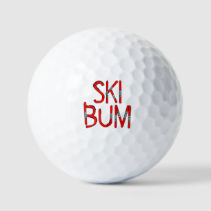 Ski Bum Skis Golf Balls