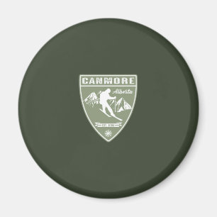 Ski Canmore Alberta Magnet