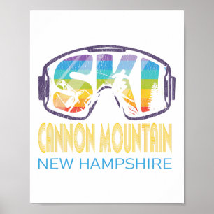 Ski Cannon Mountain New Hampshire Skiing Vacation Poster