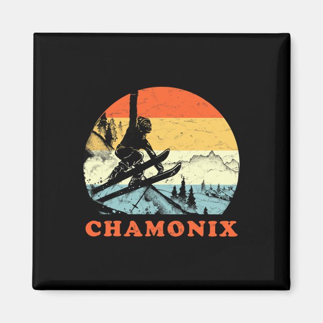 Ski Chamonix  Magnet (Front)