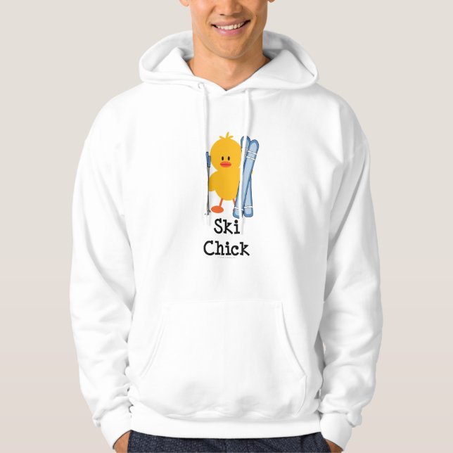 Ski Chick Hooded Sweatshirt (Front)