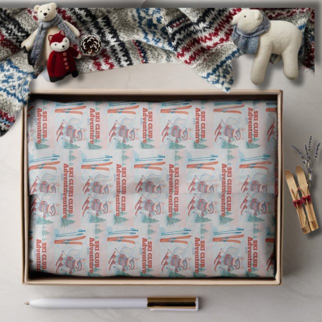 Ski Club Après Bébé  Arctic Fox Tissue Paper (Ski Club Après Bébé Arctic Fox Tissue Paper)