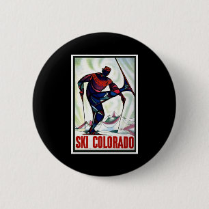 Ski Colorado 6 Cm Round Badge