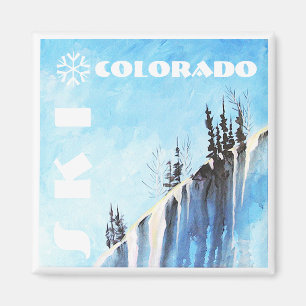 Ski Colorado Art Magnet