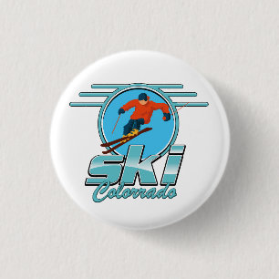 ski Colorado logo 3 Cm Round Badge