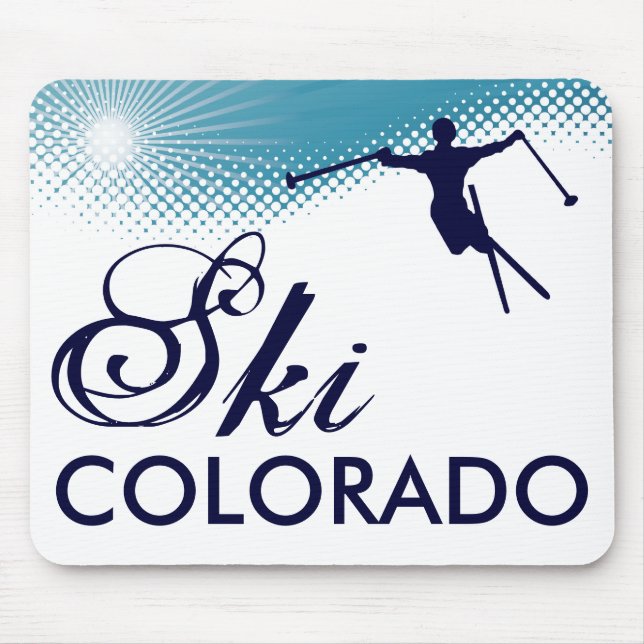ski colorado mouse pad (Front)