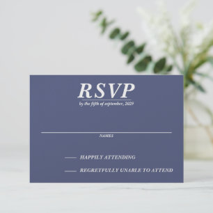Ski Couple RSVP Card