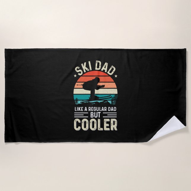 Ski Dad Beach Towel (Front)