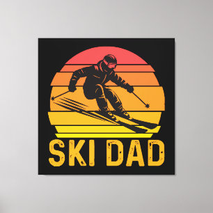 ski dad canvas print