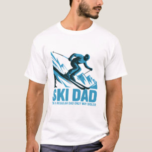 Ski Dad Cool Mountain Design T-Shirt
