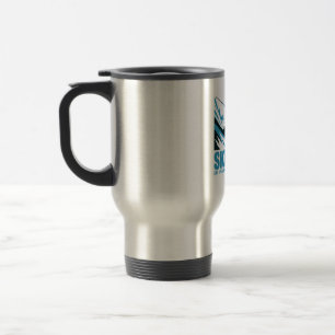 Ski Dad Cool Mountain Design Travel Mug