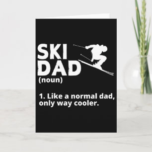 Ski Dad Father Men Mountain Skier Skiing Lover Card