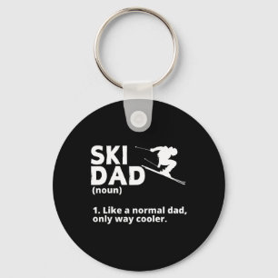 Ski Dad Father Men Mountain Skier Skiing Lover  Key Ring