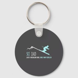 Ski Dad Funny Cute Winter Skiing Gift  Key Ring