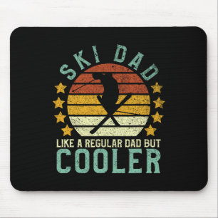 Ski Dad Funny Skier And Skiing Lover Father's Day  Mouse Pad
