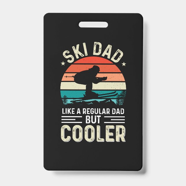 Ski Dad ID Badge (Front)