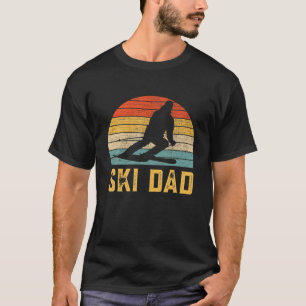 Ski Dad Retro Vintage Funny Winter Skiing Skier T-Shirt