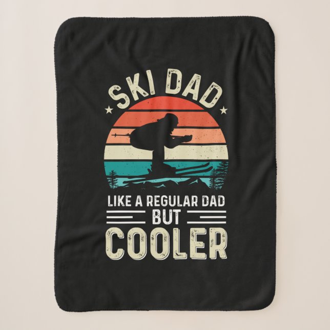 Ski Dad Sherpa Blanket (Front)