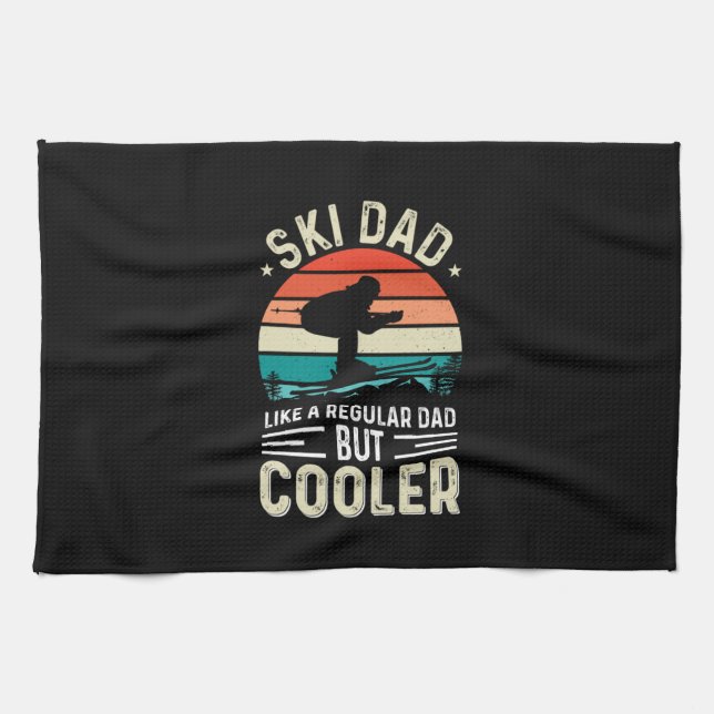 Ski Dad Tea Towel (Horizontal)