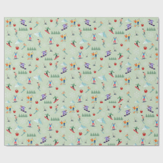 Ski Day Wrapping Paper