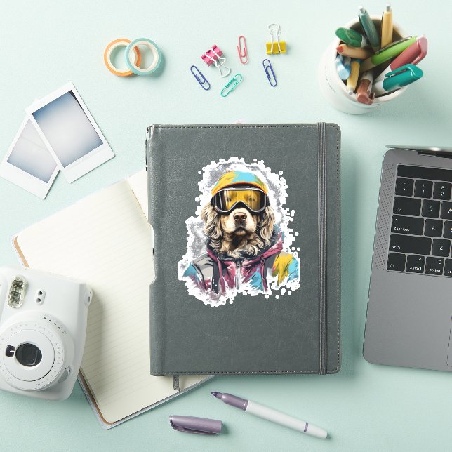 Ski Dog in Ski Googles  6 (iPad Cover)