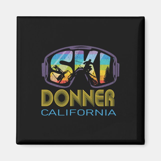 Ski Donner California Skiing Vacation  Magnet (Front)