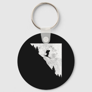 Ski Downhill Skiing Freeski Winter Sports Skiers  Key Ring