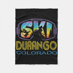 Ski Durango Colorado Skiing Vacation  Fleece Blanket