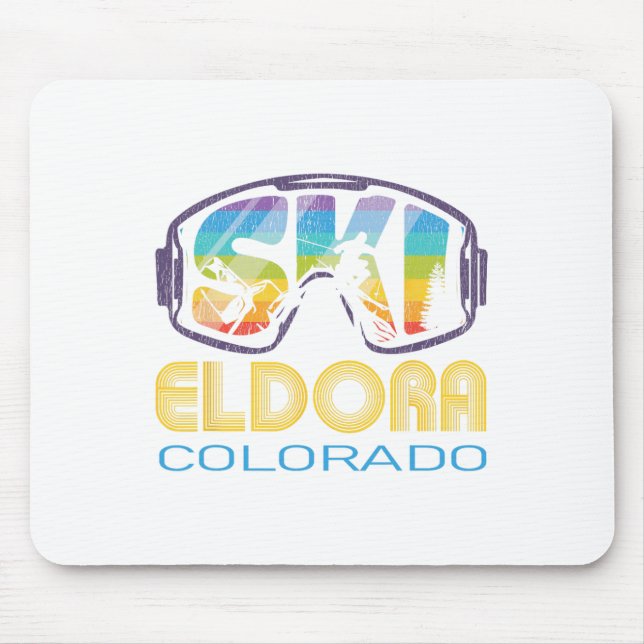 Ski Eldora Colorado Skiing Vacation  Mouse Pad (Front)