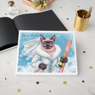 Ski for Bachelorette Party Siamese cat lovers  Guest Book