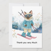 Ski for Bachelorette Party Siamese cat lovers