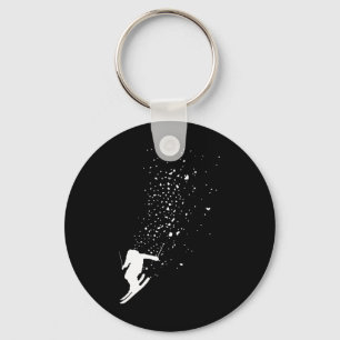 Ski - Freestyle Skiing Freeski Winter Sports Skier Key Ring