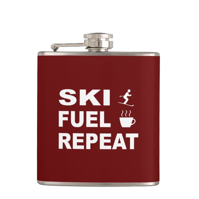 Ski Fuel Repeat Hip Flask (Front)