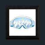 Ski Goggles Illustration   Gift Box<br><div class="desc">Ski Goggles & Mountains Illustration.</div>