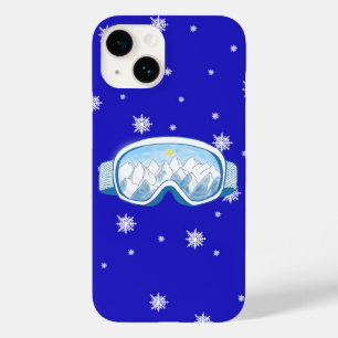 Ski Goggles Snowflake Dance Case-Mate iPhone 14 Case