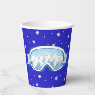 Ski Goggles Snowflake Dance  Paper Cups