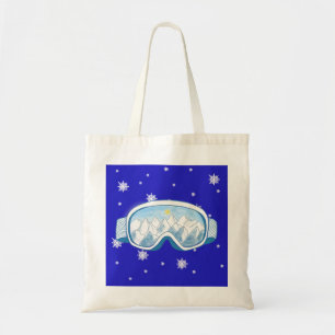 Ski Goggles Snowflake Dance Tote Bag